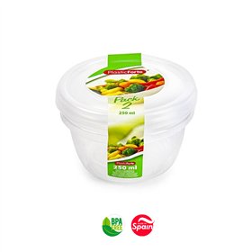 Caixa Hermética Redonda 250ml 2un
