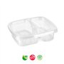Caixa Hermética Lunch 2 Divisórias Nº1 725ml Transparente