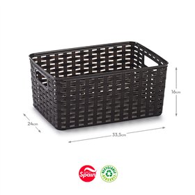 Caixa Arrumação Rattan Nº3 10L Wengue