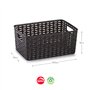 Caixa Arrumação Rattan Nº3 10L Wengue