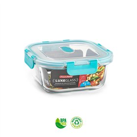 Caixa Hermética Vidro c/ Válvula Luxe 800ml Sortido