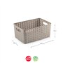 Caixa Arrumação Rattan Nº2 6L Bege