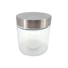 Frasco Vidro 700ml Tampa Metal
