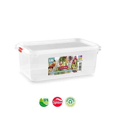 Caixa Hermética Hotelaria Frost Nº4 2,65L Transparente