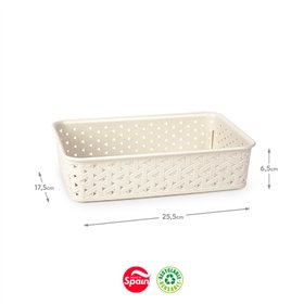 Caixa Multiusos Nature Eco Nº2 17,5x25,5x6,5cm Bege