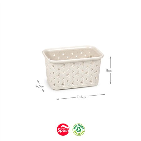 Caixa Multiusos Nature Eco Nº5 06,5x11,5x8cm Bege