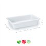 Tabuleiro Hotelaria 34x23x7cm 3,6L Branco
