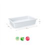 Tabuleiro Hotelaria 38,5x25x10cm 6L Branco
