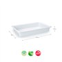 Tabuleiro Hotelaria 43,5x28x7,5cm 9L Branco