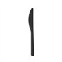 Facas C-PLA Reutilizáveis 18cm Preto 100un