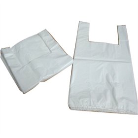Sacos Plástico Alças 30x40cm Branco Pack 5Kg