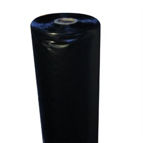 Manga Plástica 2,5x50m Bobine Dobrada Preto Opaco +/- 63Kg