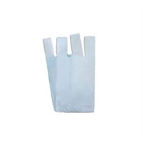 Sacos Plástico Alças 35x45cm Branco Pack 5Kg