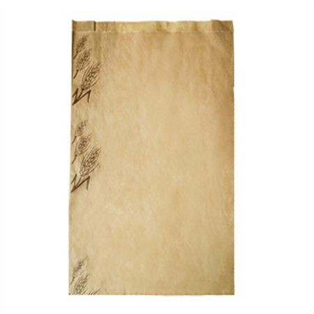 Saco Papel Pão 24x7x42cm 35g Castanho com Espiga 1000un
