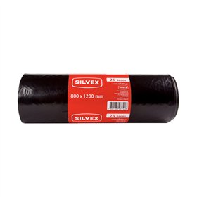 Sacos Lixo 120L 80x120cm 24my Preto 25un