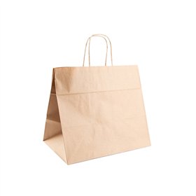 Saco 32x21x28,5cm Papel 90g c/Asas Kraft 1un