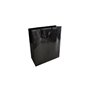 Saco 18x08x25cm Papel Couché 200g c/Asas Cordão Preto 1un