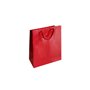 Saco 18x08x25cm Papel Couché 200g c/Asas Cordão Vermelho 1un