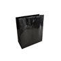 Saco 24x10x31cm Papel Couché 200g c/Asas Cordão Preto 1un