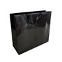 Saco 35x12x36cm Papel Couché 200g c/Asas Cordão Preto 1un