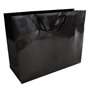 Saco 54x13x44cm Papel Couché 200g c/Asas Cordão Preto 1un