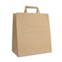 Saco 27x16x28cm Papel 090g c/Asa Plana Kraft 1un