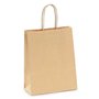 Saco 27x16x31cm Papel 115g c/Asas Kraft 1un