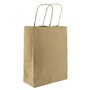 Saco 18x08x23cm Papel 115g c/Asas Kraft 1un