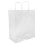 Saco 27x16x31cm Papel 100g c/Asas Branco 1un