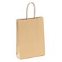 Saco 24x09x31cm Papel 115g c/Asas Kraft 1un