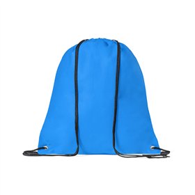 Saco Mochila Non-Woven 37x41cm com Ilhós Azul Claro