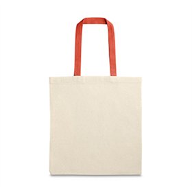 Saco de Compras 100% Algodão Alças em Vermelho Compridas