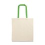 Saco de Compras 100% Algodão Alças em Verde Compridas