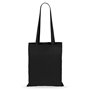 Saco de Compras 100% Algodão Alças Compridas 140g Preto