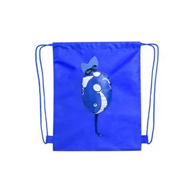 Saco Mochila Dobrável Kissa Azul