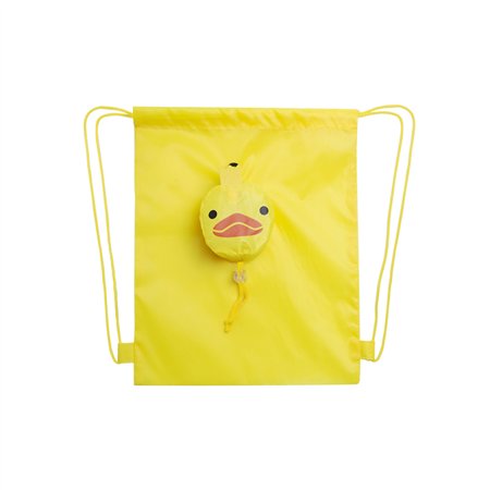 Saco Mochila Dobrável Kissa Amarelo