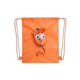 Saco Mochila Dobrável Kissa Laranja