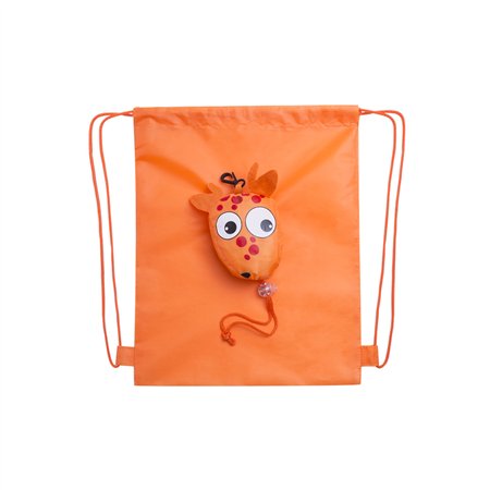 Saco Mochila Dobrável Kissa Laranja