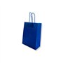 Saco 18x08x24cm Papel 100g c/Asas Azul Escuro 1un