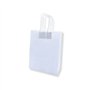 Saco 24x10x32cm Papel 100g c/Asas Branco 1un