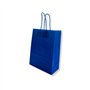 Saco 24x10x32cm Papel 100g c/Asas Azul Escuro 1un