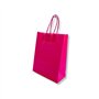Saco 24x10x32cm Papel 100g c/Asas Rosa 1un
