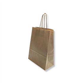 Saco 24x10x32cm Papel Kraft c/Asas 100g 1un