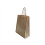 Saco 24x10x32cm Papel Kraft c/Asas 100g 1un