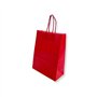 Saco 24x10x32cm Papel 100g c/Asas Vermelho 1un