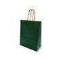 Saco 24x10x32cm Papel 100g c/Asas Verde Escuro 1un