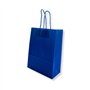 Saco 32x14x40cm Papel 100g c/Asas Azul Escuro 1un