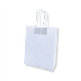 Saco 32x14x40cm Papel 100g c/Asas Branco 1un