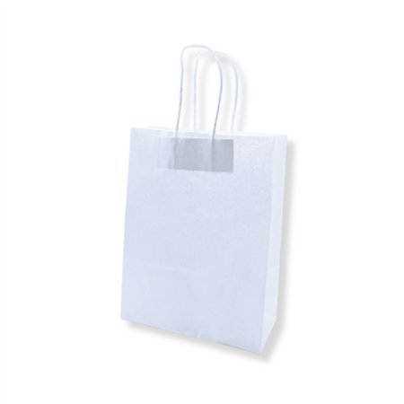 Saco 32x14x40cm Papel 100g c/Asas Branco 1un