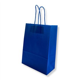 Saco 42x16x49cm Papel 100g c/Asas Azul Escuro 1un